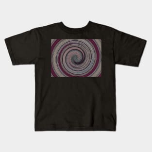 purples and blues vibrant modern swirls Kids T-Shirt